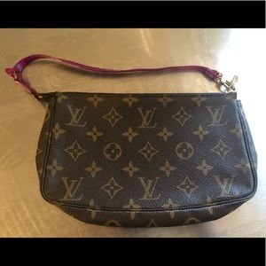 Vintage Louis Vuitton pochette accessoires painted